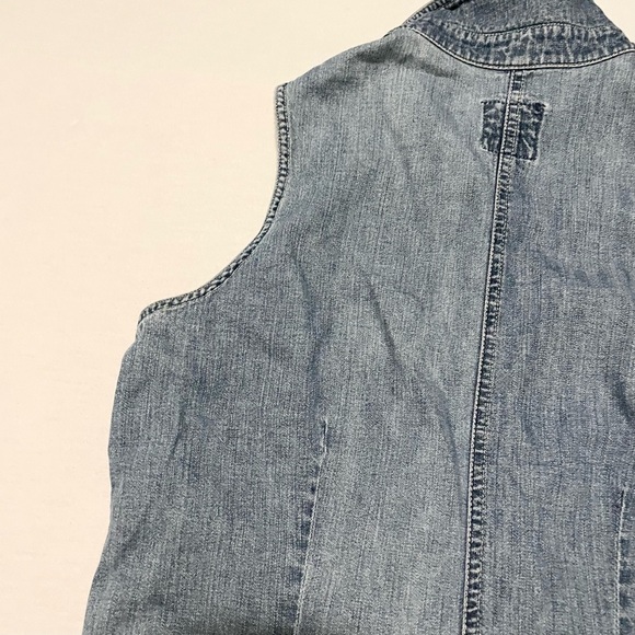 Vintage Gap Denim Sleeveless Maxi Dress - Picture 15 of 16